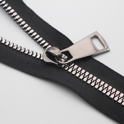 Size 10 imitation metal zipper coarse tooth code bar resin zipper leather goods luggage durable rubber tooth zipper in stock
