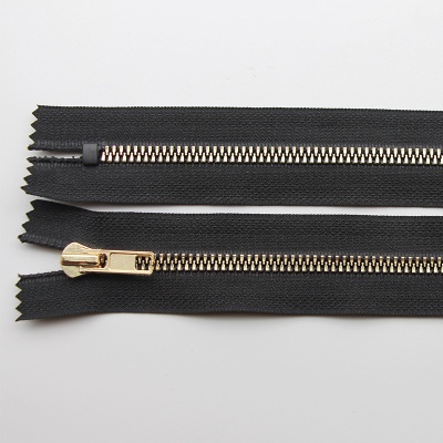 5号仿铜牙拉链细齿 树脂镀金仿金属拉链 服装家纺拉链现货批发