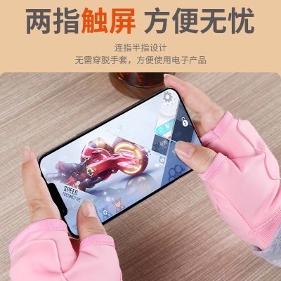 Customized new manufacturer's in-stock electric heating USB charging finger-split half-finger touch screen smart heating winter warm hand