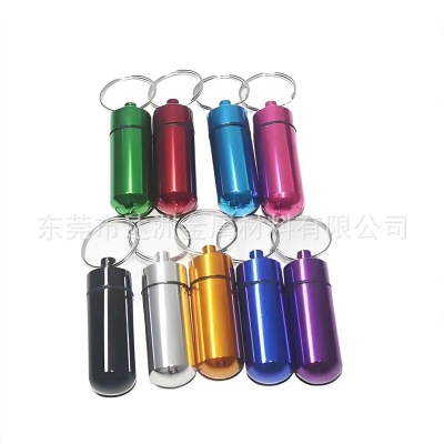 Aluminum alloy mini portable pill bottle outdoor waterproof sealed medicine can CNC lathe custom pictures and samples