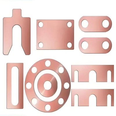 Brass gasket laser cutting metal marking processing stainless steel special-shaped gasket laser cutting thickness multiple specifications