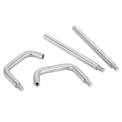 Custom stainless steel copper aluminum tube solid rod bending welding teeth reduction laser punching sandblasting oxidation