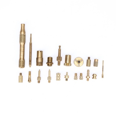 Custom non-standard nuts brass hardware CNC automatic lathe machining precision parts shaft type center-travel machining
