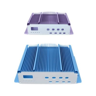 Custom power supply aluminum profile shell five-axis CNC aluminum alloy processing extrusion one-piece inverter housing