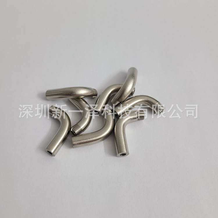 Precision machining 304 stainless steel hollow pipe bending groove reduction hole punching stainless steel pipe external thread