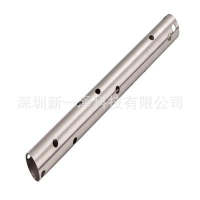 304316L stainless steel tube laser cutting fine hole discharge tiny aperture processing punching opening hollow striking
