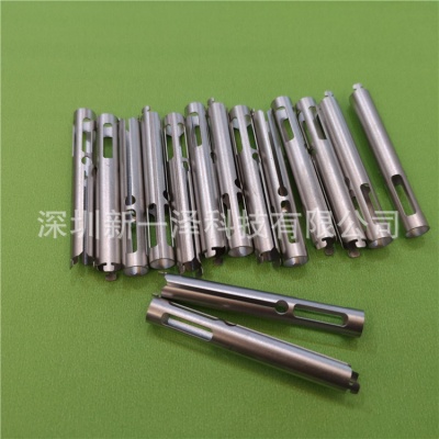 304316L stainless steel tube laser cutting fine hole discharge tiny aperture processing punching opening hollow striking