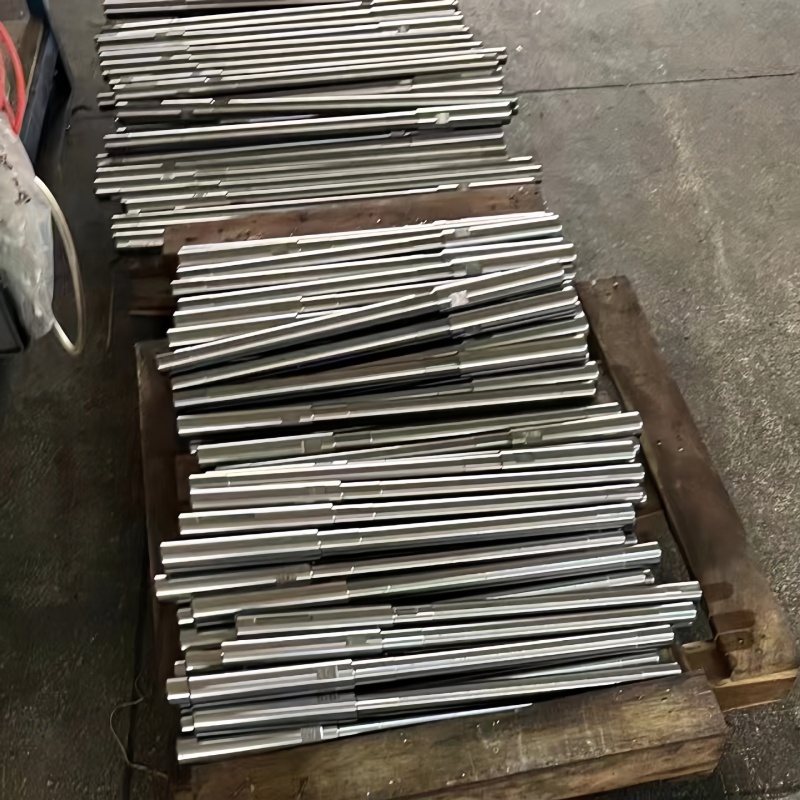 Custom 45# steel mechanical transmission shaft mechanical transmission parts optical shaft large non-standard involute spline shaft