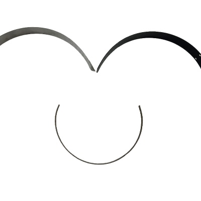 Stainless steel nickel titanium alloy memory steel earphone steel strip brushed trimmed head beam hardware stamped head wearing earphone steel strip