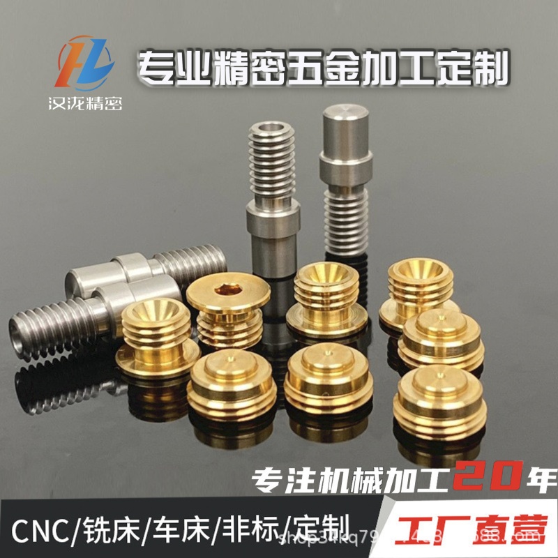 Dongguan Precision Hardware Spare Parts Stainless Steel Brass Machining Non-standard Customized Walk Center Machine CNC Lathe Machining