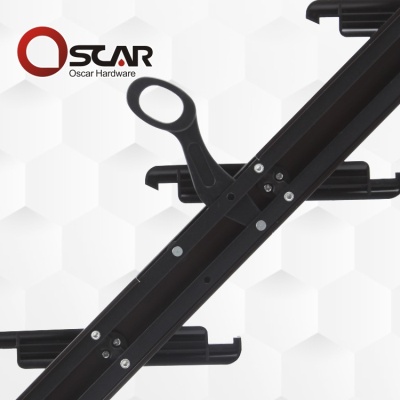 Glass Hand-Rocking Blind Bracket Aluminum Alloy Window Opener Double Handle Hand-Rocking Window Tie Rod Aluminum Plastic Door and Window Hardware