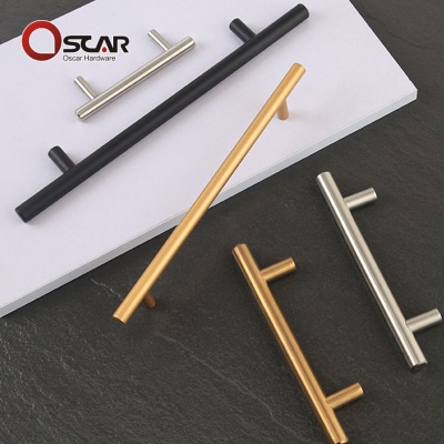 Stainless steel cabinet door small handle European style wine cabinet cabinet door handle extended round tube modern simple drawer handle