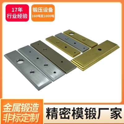Precision die forging factory custom smart door lock metal panel processing forging processing brass hot forging processing
