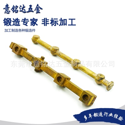 Forged and processed bathroom brackets, brass furniture accessories, non-standard custom copper brackets, base processing, household items