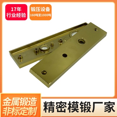 Precision die forging factory custom smart door lock metal panel processing forging processing brass hot forging processing