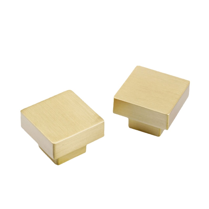 Light Luxury Nordic Furniture Zinc Alloy Square Small Handle Cabinet Single Hole Pull Hand Wardrobe Cabinet Door Hardware Pull Hand