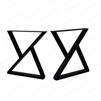 X-shaped wrought iron table legs, desk stand, large table stand, tripod, simple dining table legs, coffee table legs