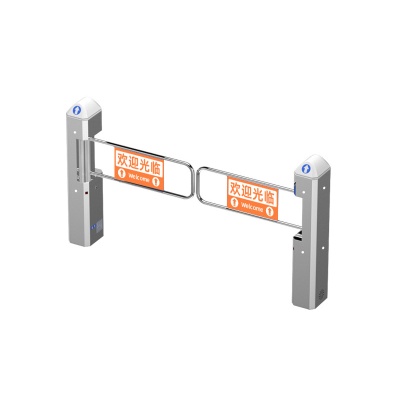 Meiqing Supermarket entrance radar sensor business scene area infrared sensor access control automatic swing gate one-way traffic