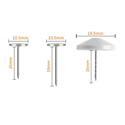 Meiqing anti-theft buckle electronic tag 16MM plastic head nail supermarket clothing store shopping mall induction access control 1000