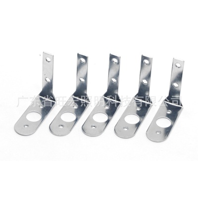 Thickened right angle 90 degree angle code lighting hanging painting fixing piece stainless steel Z-shaped fixing piece curved angle connecting piece