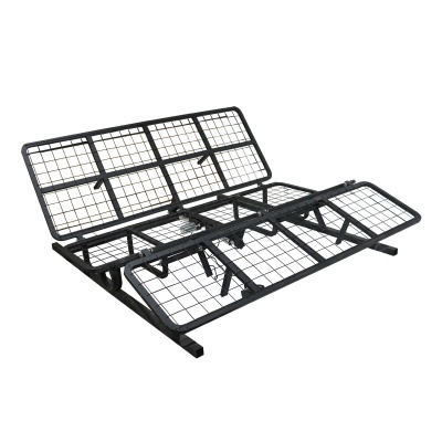 Intelligent mattress support can lift the sleeping bed frame and electrically assist the rising mattress frame with German OKIN motor