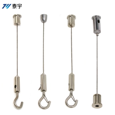 Wire rope hanging code locker locker adjustable middle bead movable pull-out disc code advertising sign hanging rope piece