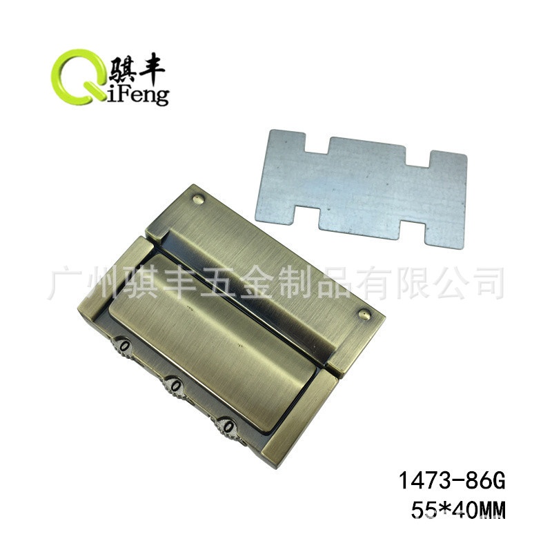 Gusao Zinc Alloy Three-Wheel Combination Lock Men's Bag Briefcase Bag Combination Lock