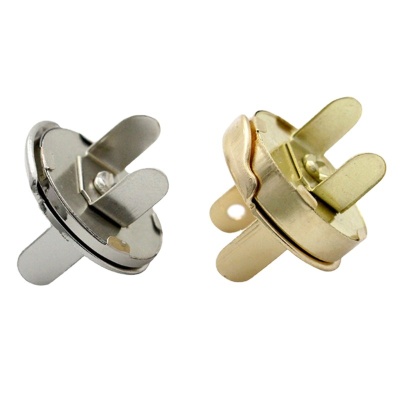 Qifeng factory price sales handbags clothing hardware accessories half cover magnetic buckle thin round roller plated magnetic button wholesale