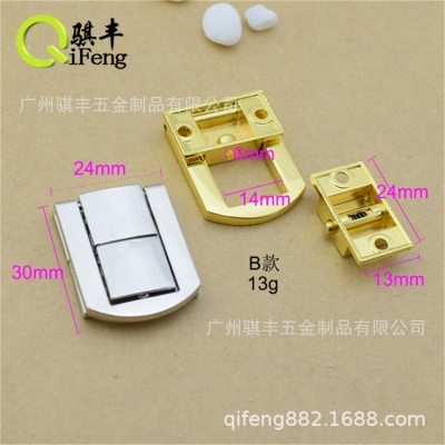 供应时尚休闲包五金配件 首饰箱包盒子锁 渔具包锁 骐丰定制