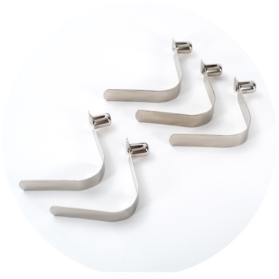 8mm single-bead hollow V-shaped shrapnel with internal positioning clip stamping stainless steel shrapnel U-shaped spring plate