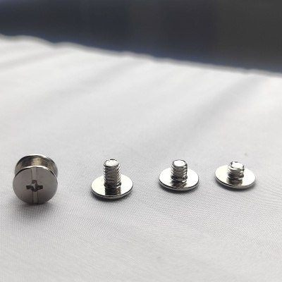 Manufacturer straight hair female screw carbon steel nickel plated riveting nail female nail ledger nail m4m5 lock pair photo book female