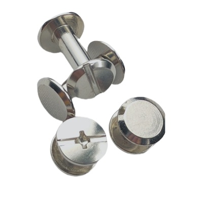 Manufacturer straight hair female screw carbon steel nickel plated riveting nail female nail ledger nail m4m5 lock pair photo book female